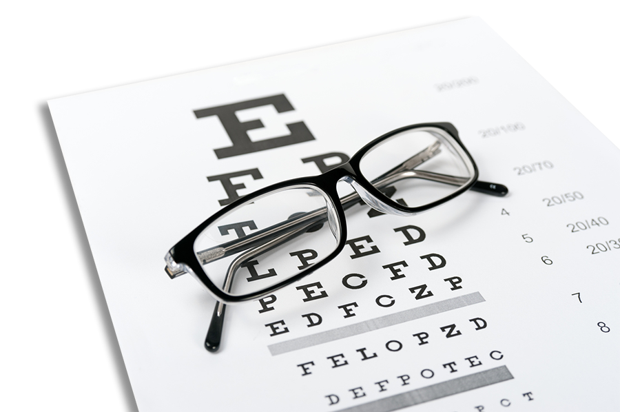 glasses eyechart